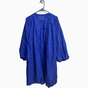Blue College Graduation Gown and Cap, Oak Hall. 5’8”